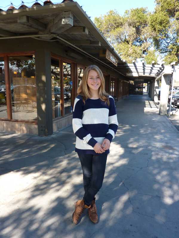 Barbara Galetovic, a senior from Chile, is studying at Palo Alto High School for three months this winter.