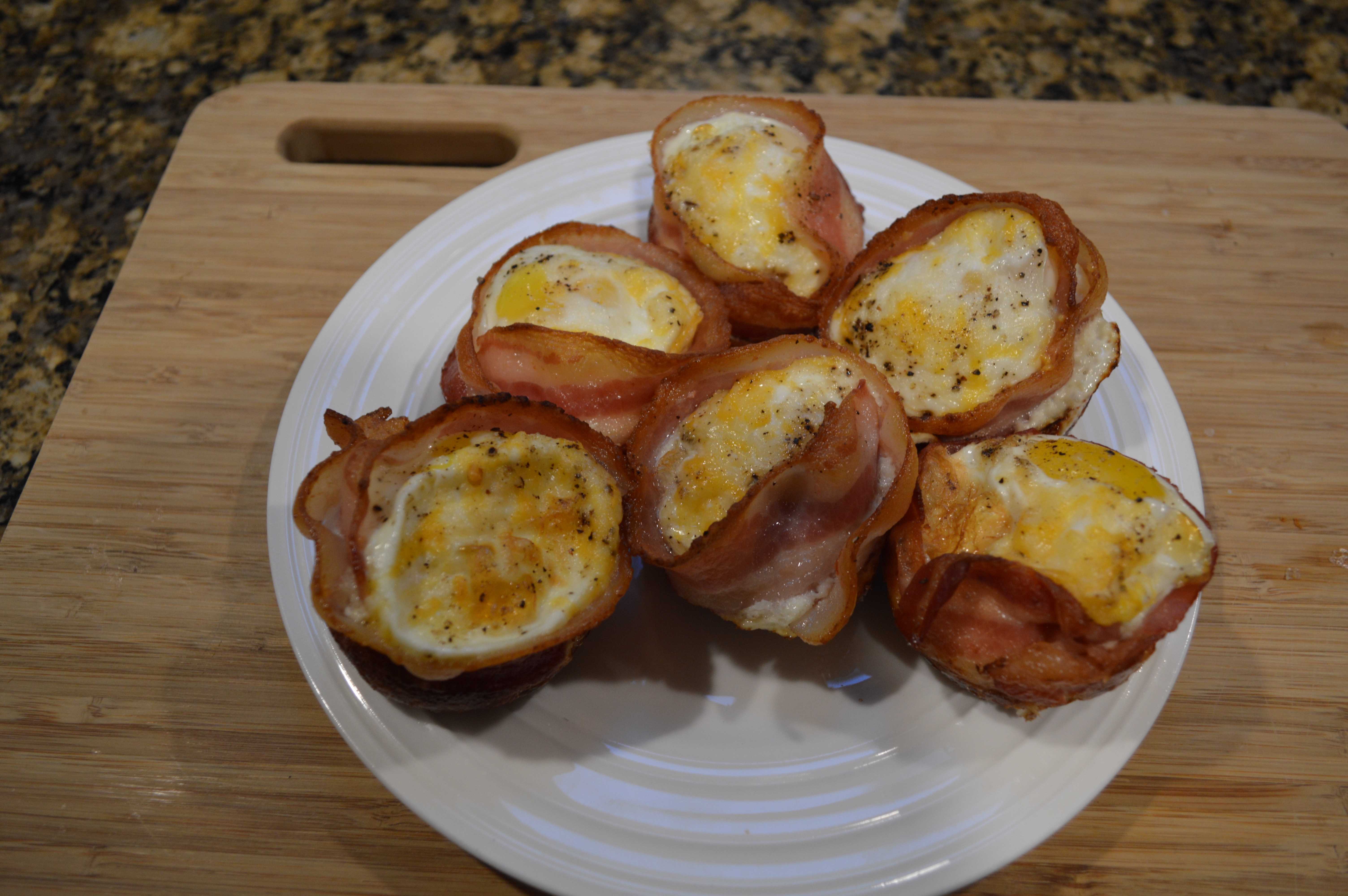 These bacon egg cups were extremely easy to make, and the different textures played with each other well.