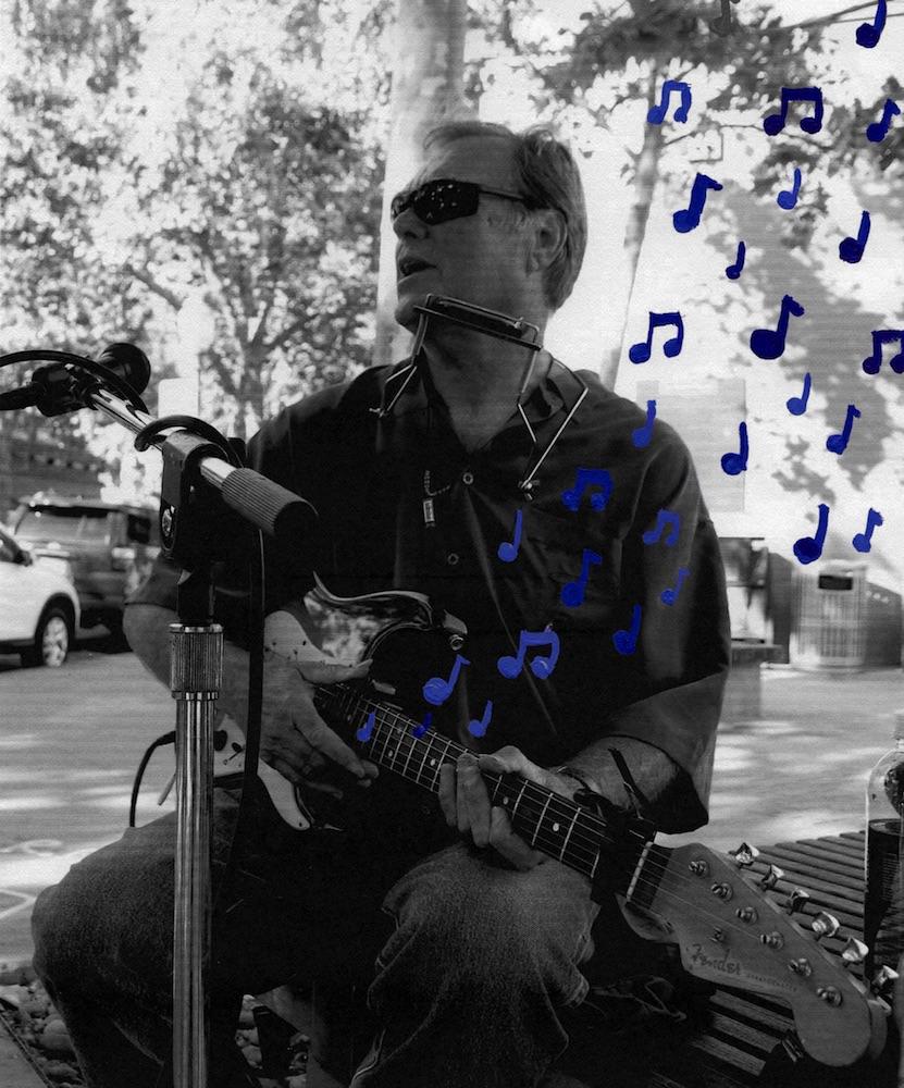The Busker of Lytton: keeping the blues alive in Palo Alto