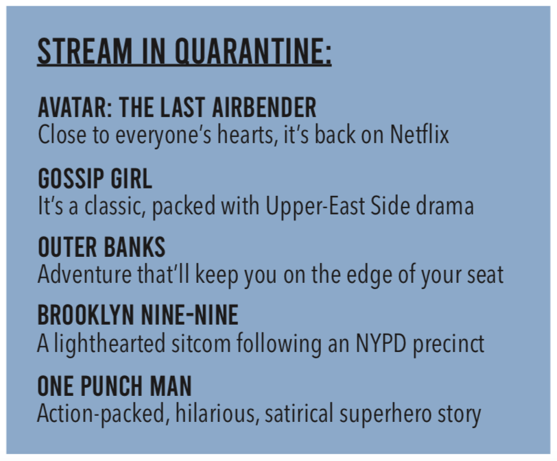 Stream in quarantine: What to watch