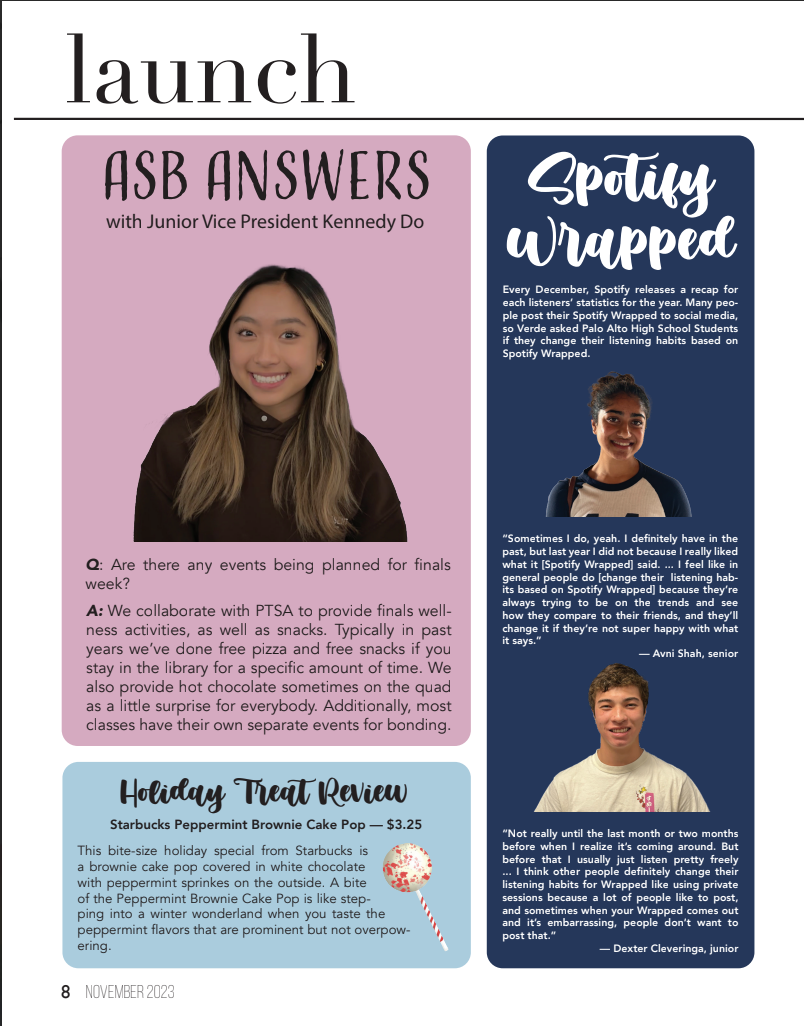LAUNCH: ASB Answers, Spotify Wrapped Verbatim, Holiday Treat Review