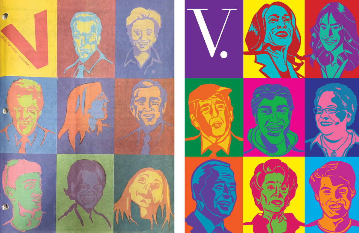 CAN YOU NAME THEM ALL? — Verde covers from 2004 (left) and 2024 (right). Art Director Jeslyn Chen created the 2024 cover. 