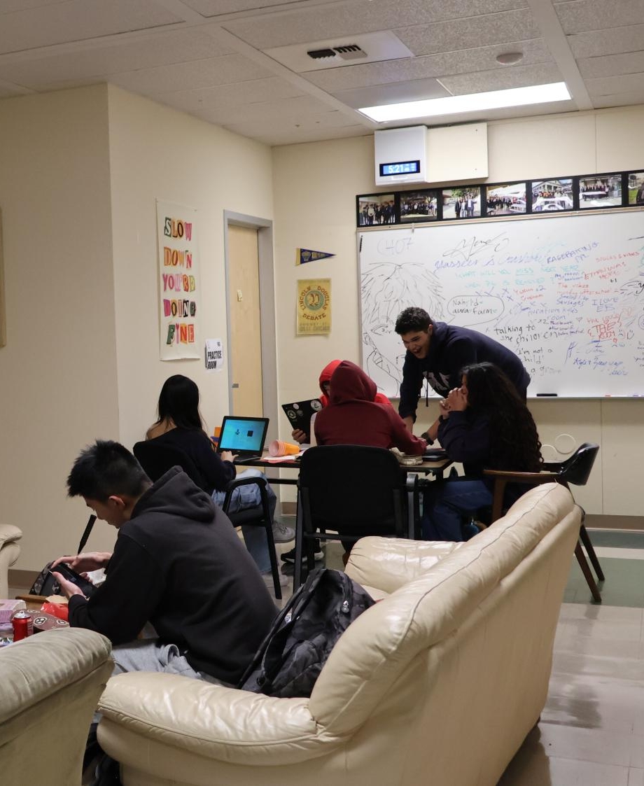 After school, P-6, a portable used by the Speech and Debate community, is left open for students to use as a space to recline and socialize. Sophomore Helen Li, a member of the Speech and Debate Community, said the portable was a very useful space for Speech and Debate members. “It's a place where there's couches, so if you're sick and you have a prep, you can go take a nap,” Li said.
