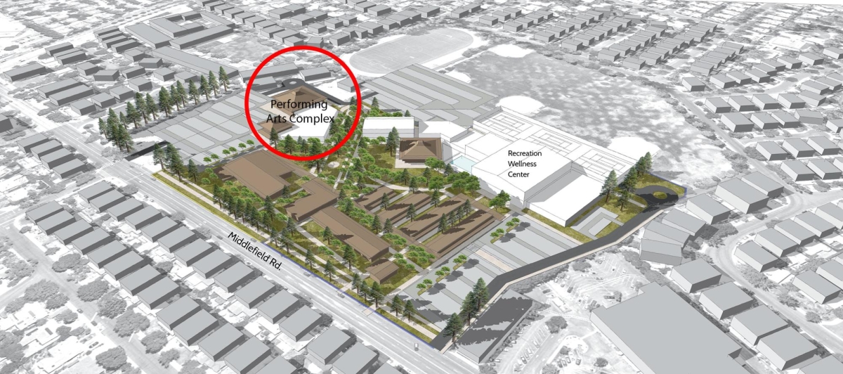 MOVING IN — A second theatre at Cubberley Community Center is set to be constructed as a new home for TheatreWorks. "The ultimate goal would be having a permanent home, having a place that we could call our own," said TheatreWorks Artistic Director Giovanna Sardelli. Photo courtesy of TheatreWorks Silicon Valley