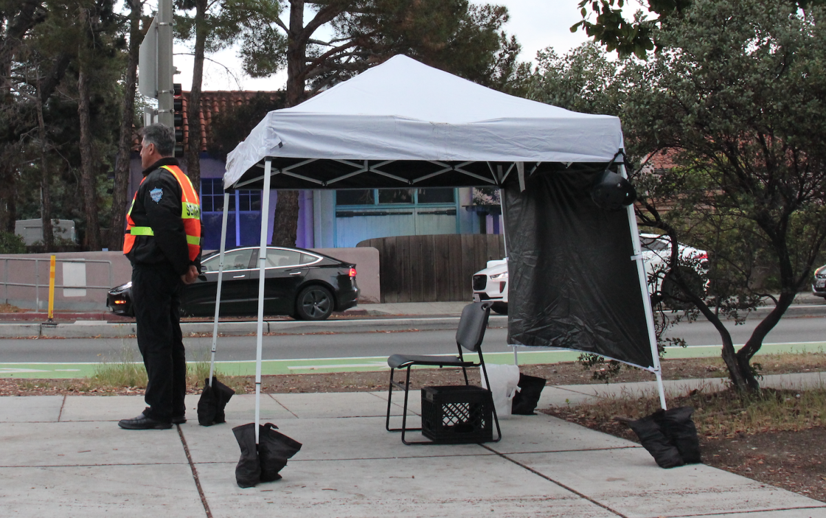 PREVENTATIVE PROGRESS — A Track Watcher observes the Churchill Avenue crossing. “The contract is only for one year, and we’re still going to have kids with suicidal thoughts after one year,” Curtis said. “It is a huge help when someone is there to prevent suicide in the moment.”